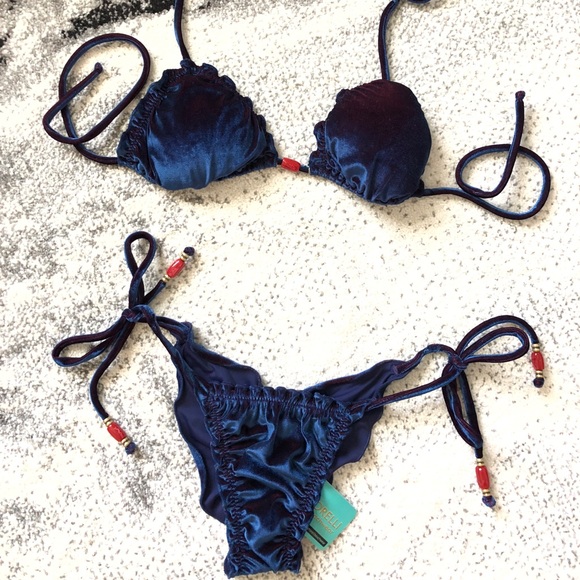 ✅SOLD✅Blue Velvet Brazilian bikini - NWWT New - Picture 3 of 7